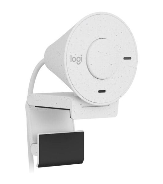 Веб-камера Logitech Brio 300 1920x1080, 30 кадр/с, USB Type-C, микрофон (шумоподавление), автоматическая фокусировка, автоосвещение, универсальное крепление белая
