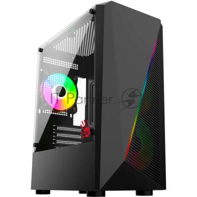 Компьютерный корпус Bloody BD-CC102F черный без БП mATX 2x120мм 2xUSB 2.0 1xUSB 3.0 audio bott PSU