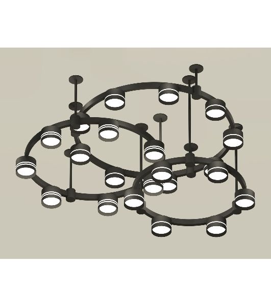 Светильник Ambrella light XR92222200/22 SBK/FR черный песок/белый матовый GX53