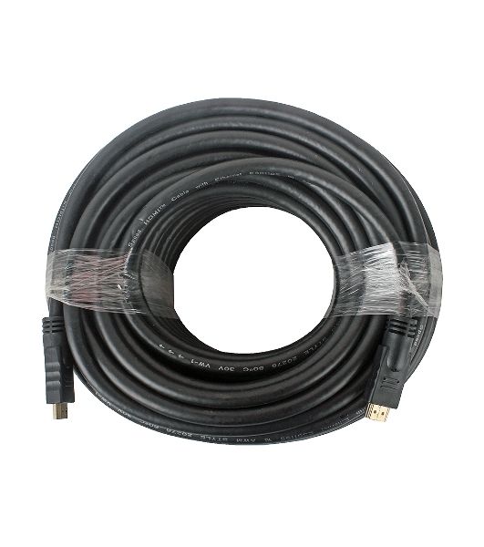 Кабель Cablexpert HDMI CC-HDMI4-30M, 19M/19M, v1.4, медь, позол.разъемы, экран, усилитель сигнала, 30м, черный, пакет