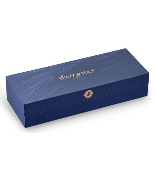 Ручка шариковая Waterman Hemisphere (CWS0920770) Matte Black GT M, синие чернила, подарочная коробка