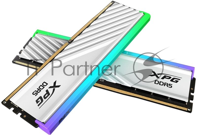 Оперативная память XPG Lancer Blade, DDR5, 32GB (2x16GB), 6000MHz, CL30, DIMM, с радиаторами, RGB, белый