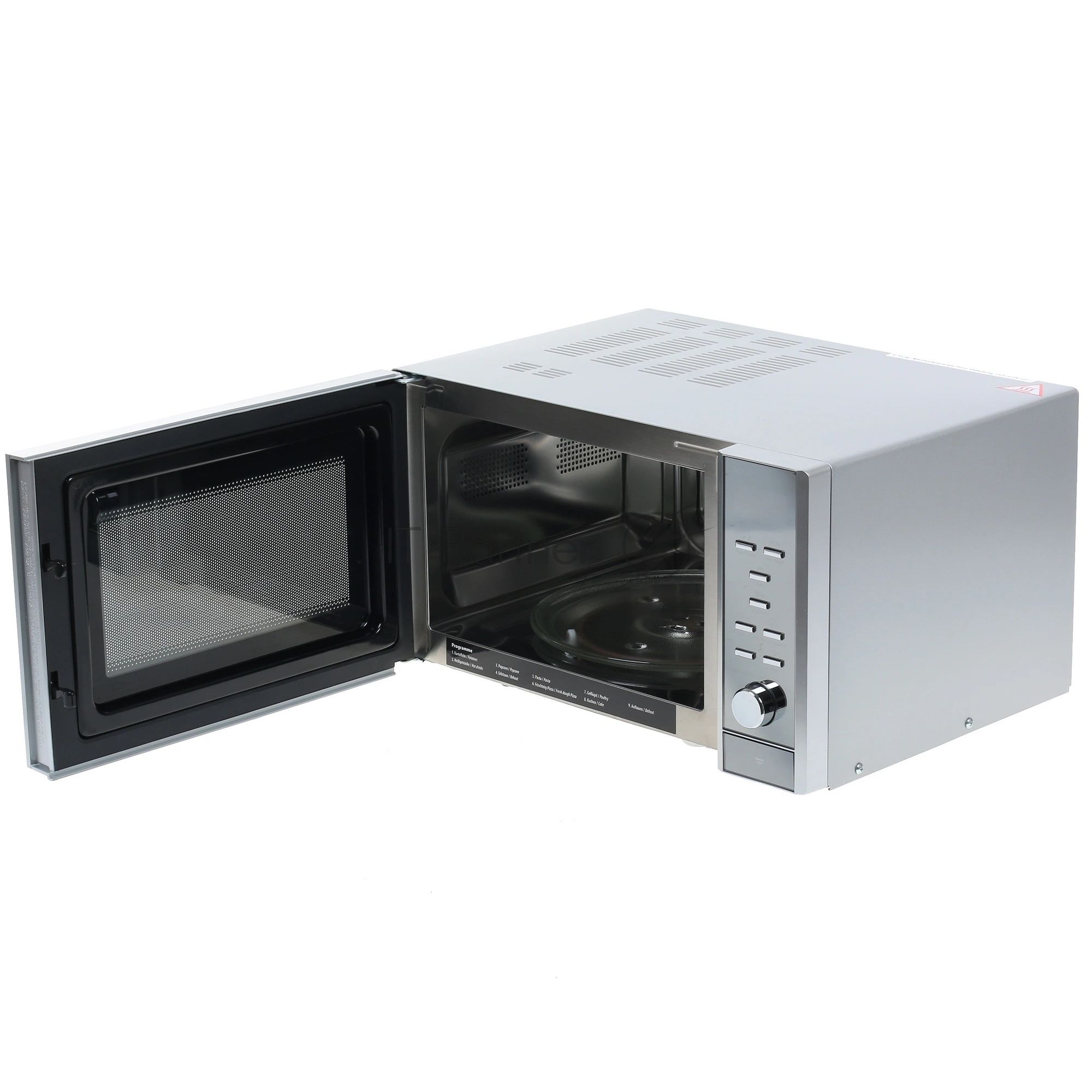 Микроволновая печь CASO MCG 25 Chef серебристый, 25 л, 900 Вт, переключатели - электронное управление