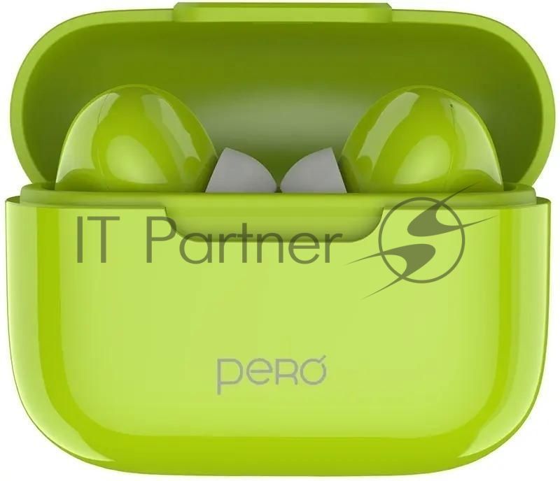 Беспроводные наушники PERO TWS06 COMFORT Green