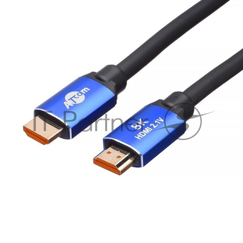 Кабель HDMI 3 m (HIGH speed, Metal gold, впакете) 8K VER 2.1