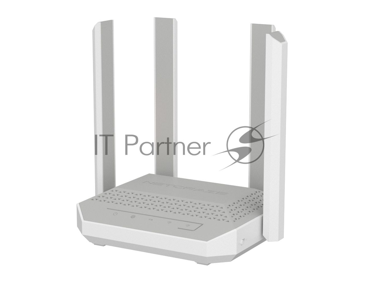 Маршрутизатор Netcraze Challenger Мультигигабитный интернет-центр с Mesh Wi-Fi 6 AX3000, 2 портами 2.5 Gigabit Ethernet и переключателем режима роутер/ретранслятор