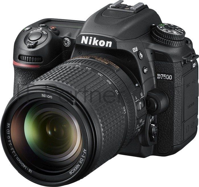 Зеркальный Фотоаппарат Nikon D7500 черный 24.2Mpix 18-140mm f/3.5-5.6G VR 3.15" 1080p Full HD SDXC Li-ion