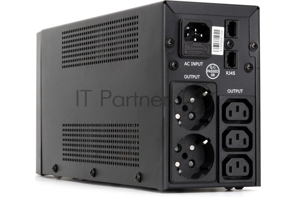 Источник бесперебойного питания Crown CMU-SP650COMBO/650 ВА/390 Вт/2 х CEE 7 (евророзетка), 3 x IEC 320 C13 (компьютерная)