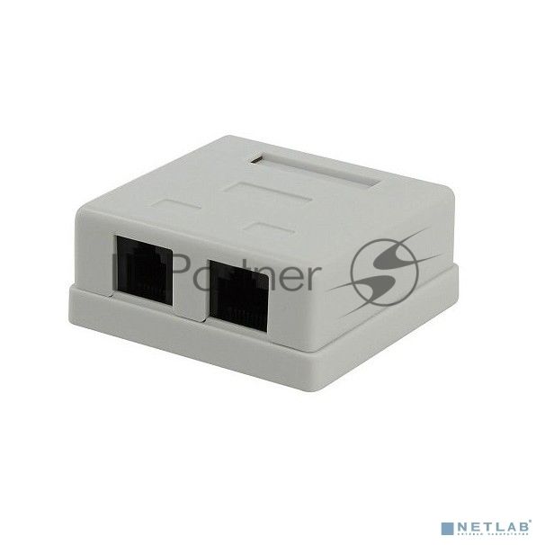 Розетка компьютерная NA-TA/1 RJ45+RJ11 кат.5e UTP внешняя 2 порта, 110&Krone