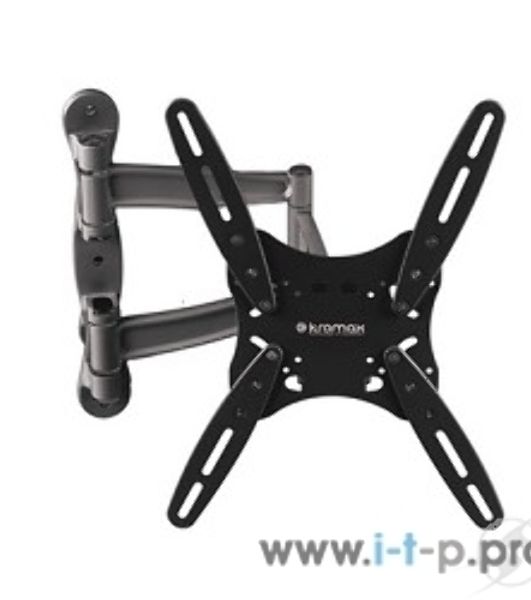 Кронштейн для телевизора Kromax TECHNO-5 серый 15"-55" макс.35кг настенный поворот и наклон