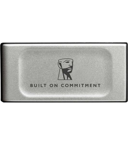 Внешний SSD Kingston XS2000, 2TB, USB 3.2 Gen 2x2 Type-C, R/W 2000/2000, серебристый