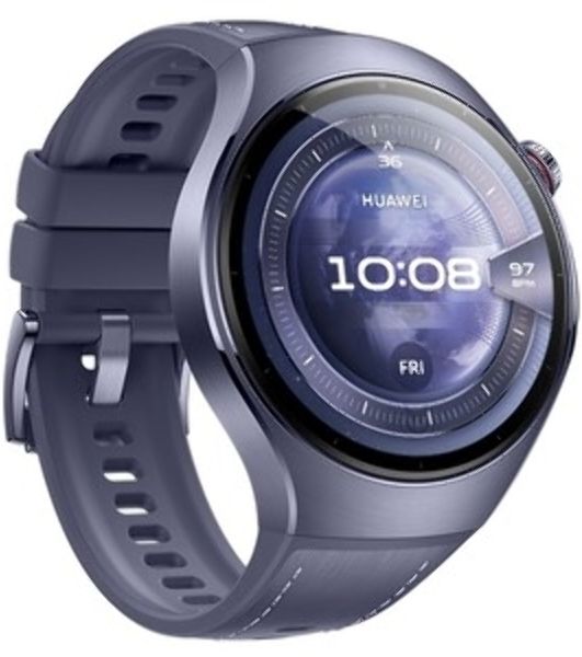 Умные часы Huawei Watch 5 Rates-L39L, 1.5" LTPO AMOLED, Wi-Fi, Bluetooth, NFC, IP69, серый / пурпурный
