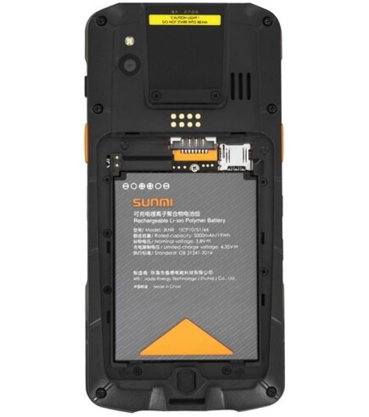 Терминал сбора данных Sunmi L2sPRO EN MT8768 1D/2D, 4Gb/64Gb, Android 12, USB, Bluetooth, NFС, SIM-карта, Wi-Fi, 3G LTE, 4G LTE, GPS, GSM, 5.5" 720 x 1440 px