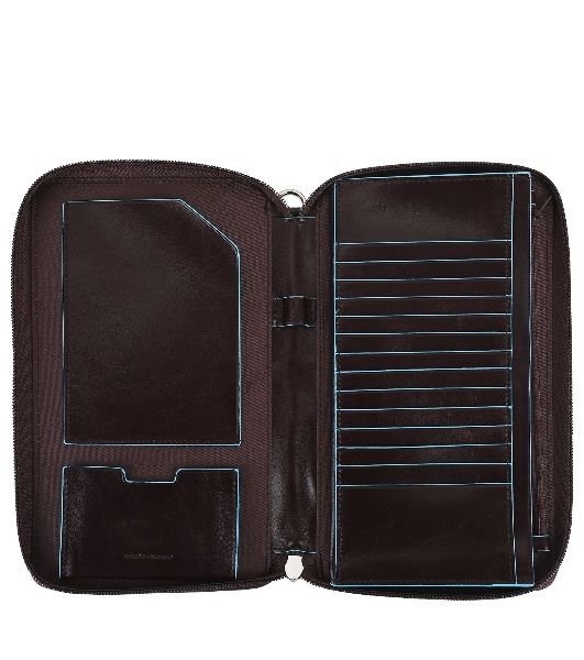 Мультипортмоне Piquadro Blue Square PP3246B2/MO коричневый натур.кожа