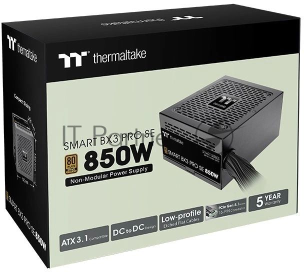 Блок питания Thermaltake Smart BX3 Pro SE 850W, 850Вт, 80+ Bronze, 120мм, немодульный, черный