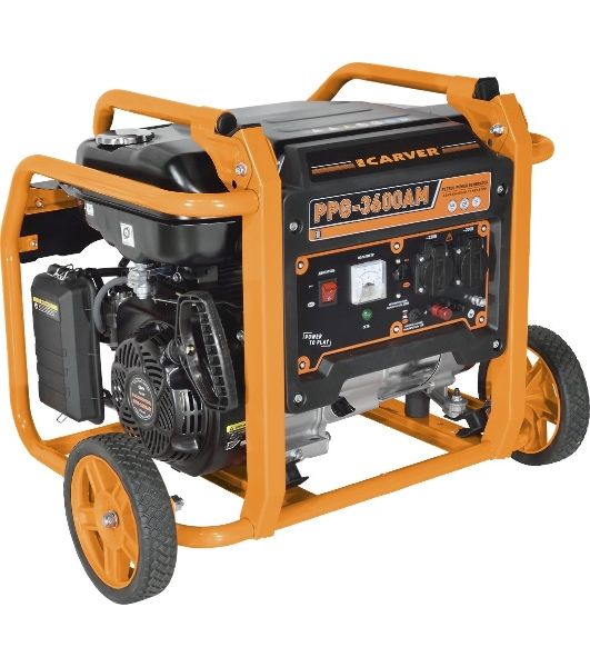 Электрогенератор бензиновый Carver PPG-3600AM, 2.8 кВт, 67 дБ, 50 кг