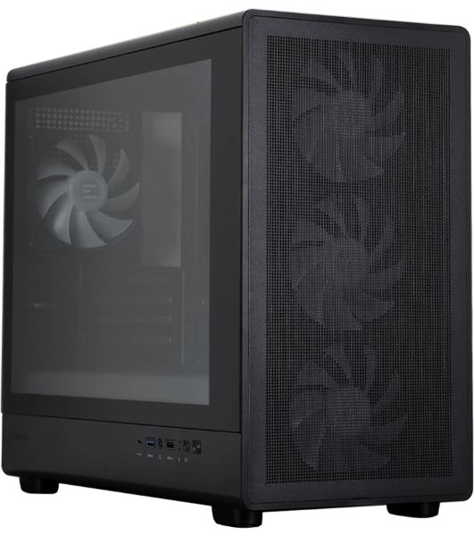 Компьютерный корпус ZALMAN M5, MATX, BLACK, WINDOW, 1xCombo (3.5'' or 2.5''), 1x3.5", 2x2.5", 1xUSB2.0, 1xUSB3.0, 1xUSB Type-C, FRONT 3x120мм ARGB, REAR 1x120мм ARGB