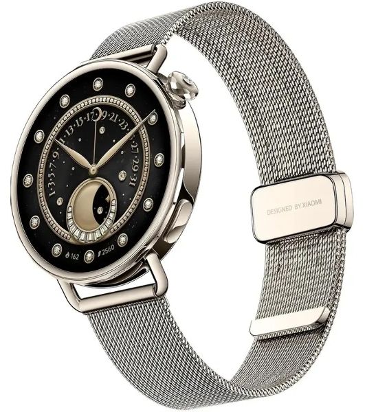 Умные часы Xiaomi Watch S4, 1.32", AMOLED, 4G, Wi-Fi, Bluetooth, NFC, USB, IP68, золотистый