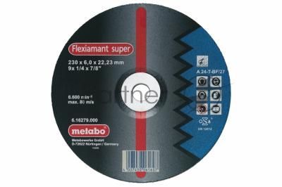 Круг обдирочный METABO 616486000  сталь Flexiamant S 125x6.0мм A24T