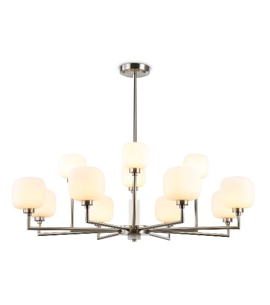 Люстра Ambrella light LH53005/12 SN/FR сатин никель/белый матовый G9*12 max 40W D910*680