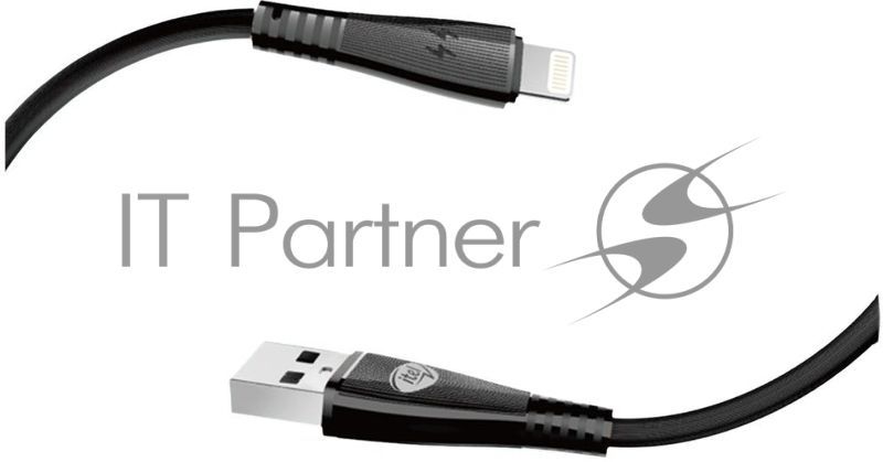 Кабель Itel L21s(ICD-L21s) USB (m)-Lightning (m) 1м черный (упак.:1шт)