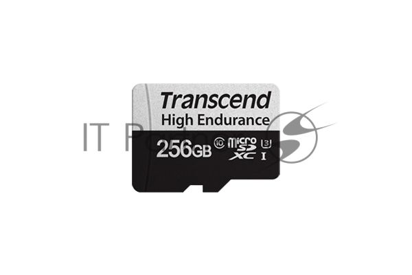 Карта памяти Transcend 256GB microSD w/ adapter U1, High Endurance R95/W45 MB/s