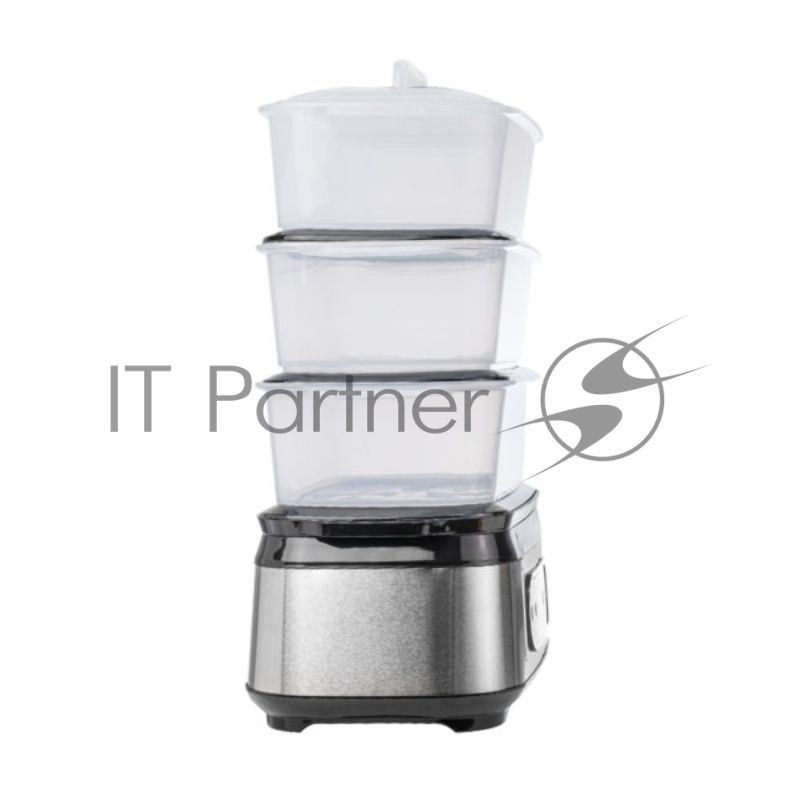Пароварка Centek CT-1459 серебристый, 9 л, ярусы - 3, 1050 Вт, электронное