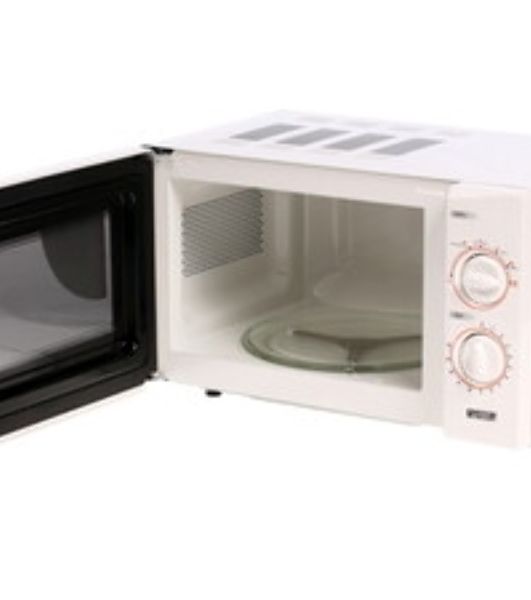 Микроволновая печь Mystery MMW-2013 белый, 20 л, 800 Вт, переключатели - поворотный механизм