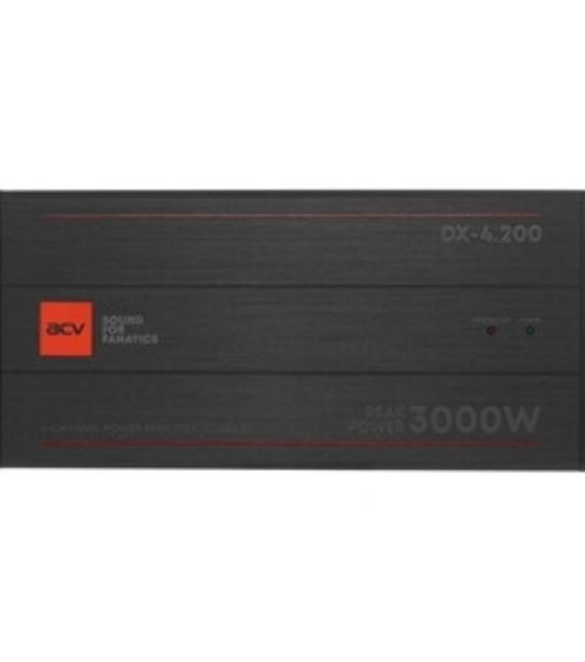 Усилитель автомобильный ACV DX-4.400 V4 4*400Вт/4-3-2 канал/4-2 Ом/HPF/LPF/BP/BassBoost/High Input/D class