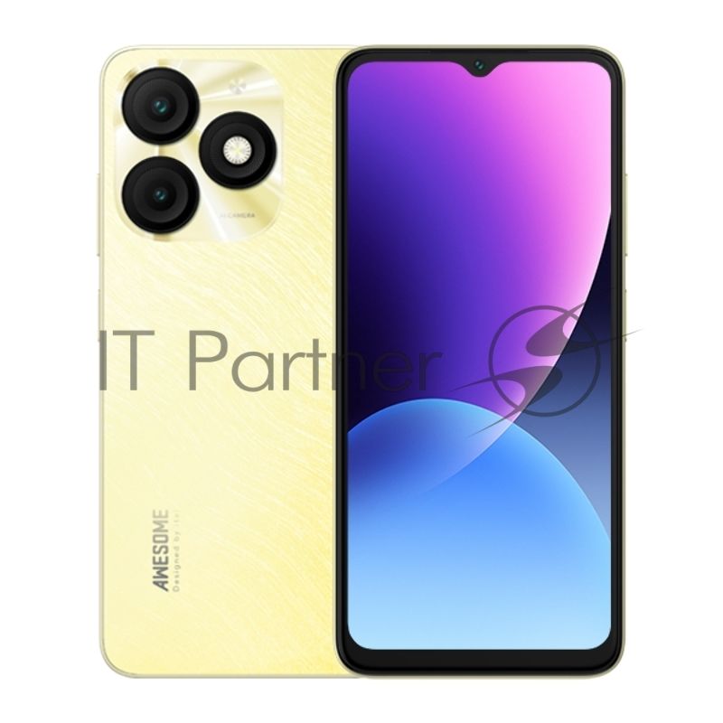Смартфон Itel A667LP A50 3/64Gb, золотистый