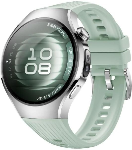 Умные часы HUAWEI Watch 5 Soc-L19F, 1.38" AMOLED, 4G, GPS, IP69, зеленый / серебристый