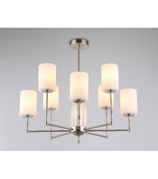 Люстра Ambrella light LH56213/8 SN/FR никель/белый матовый E27/8 max 60W D700*600