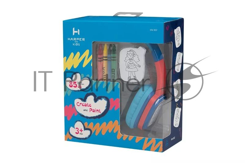 Наушники Harper KIDS HN-302 Blue-Red