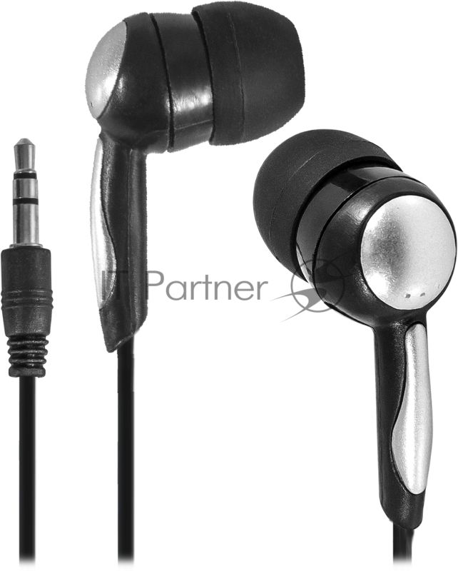 Наушники вкладыши Defender Basic-603 черный 3.5 mm jack 1 1м.