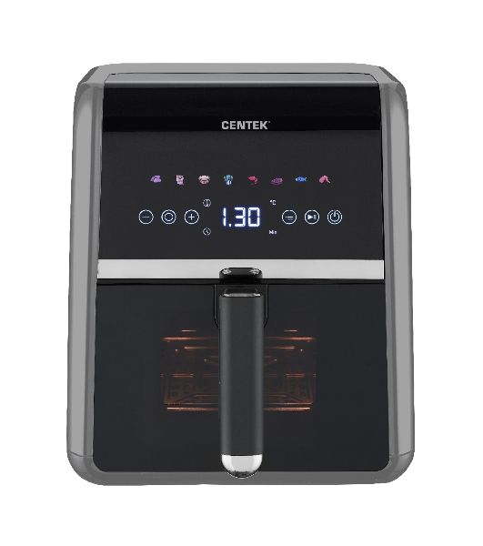 Аэрогриль Centek CT-3189 серый, 1500 Вт, 5 л, сенсор, 8 программ