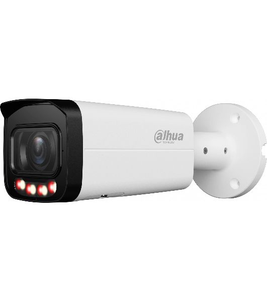 Уличная цилиндрическая IP-видеокамера DAHUA DH-IPC-HFW2449TP-ZAS-IL Smart Dual Light с ИИ 4Мп, 1/2.9” CMOS, моторизованный объектив 2.7~13.5мм, видеоаналитика, ИК до 60м, LED до 60м, IP67, IK10